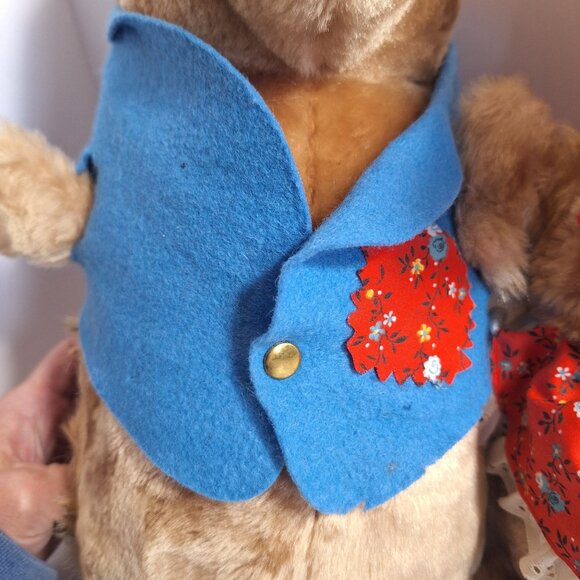 Beatrix PotterHedgehog Eden Plush Hortense Horatio Tiggy Winkle 1980s Vintage - Picture 6 of 16